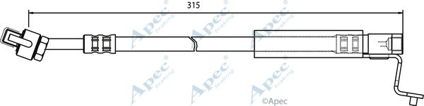 APEC BRAKING Тормозной шланг HOS3354